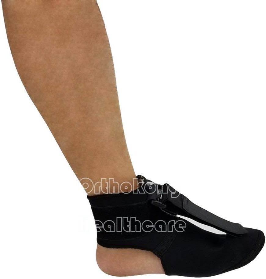 Plantar FXT Night Splint Black Night Time Relief for Plantar Fasciitis Medical Ankle Support Treat Heel Pain Best Foot Pain Relief Orthosis Healthcare Products (Large)