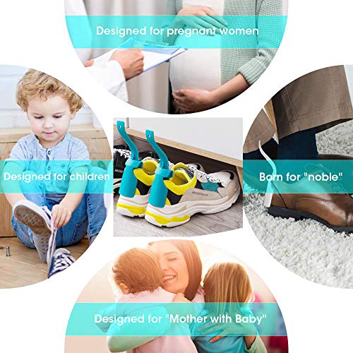 image for Feeke 6 Pack Lazy Shoe Helper Fits All Shoes - Portable Easy on & Off 