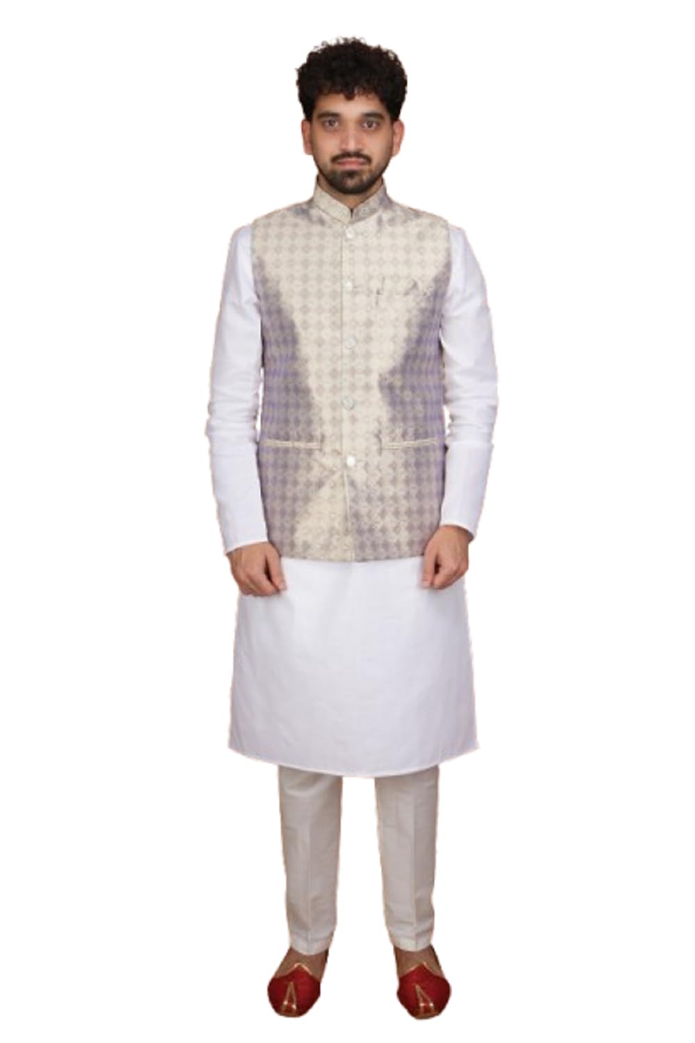 tatvivah Mens Ethnic Nehru Jacket Waistcoat | Printed Traditional Modi Jacket for Men | Sleeveless Band Collar Festive Wedding | Regular Fit Ethnic Waistcoat for Kurta Shirt-picture-39