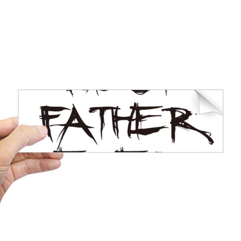 Sticker fenêtre Best Father Ever cadeau rectangulaire fête des pères