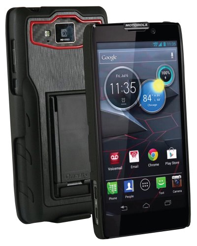 Qmadix Holster Shell Combo for Motorola Droid Maxx Holder - Retail Packaging - Black/Red