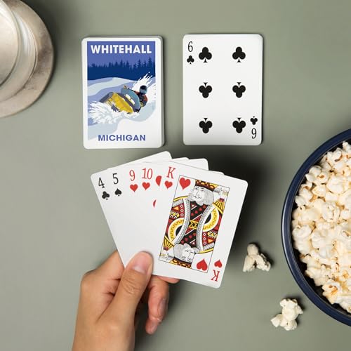 Lantern Press Naipes Poker Whitehall Michigan miniatura 2
