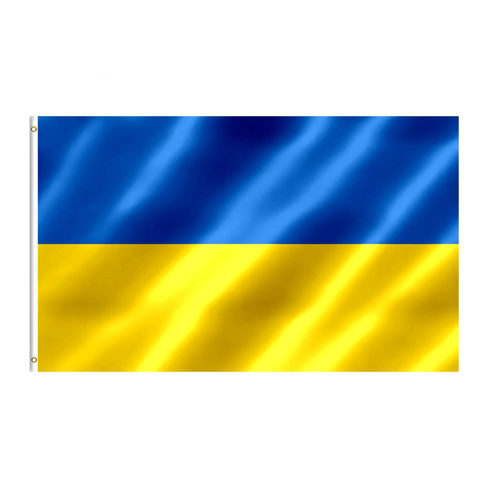 Ukrainian Flag 3x5 FT Ukraine Flag With Brass Grommets Fade Proof For Outdoor Decor(Ukraine)