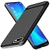Produktbild GoodcAcy Kompatibel mit Oppo Realme C2 Hülle+ Panzerglas Schutzfolie, Flexibles Slim Case Bumper Weiche Handyhülle Silikon TPU Schale Kratzfest Kohlefaser Cover Carbon Optik(Schwarz)