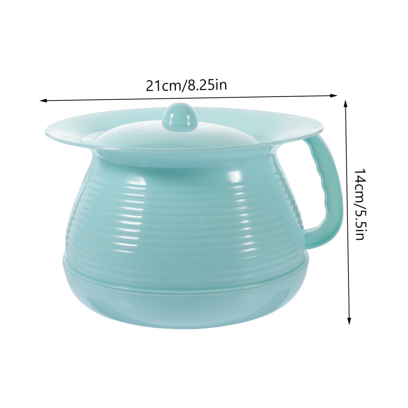 Orinal Infantil de Plástico con Tapa para Hogar y Hospital | Uso Doméstico y Hotelero, Superficie Lisa y Fácil de Limpiar, Diseño Simple y Decorativo