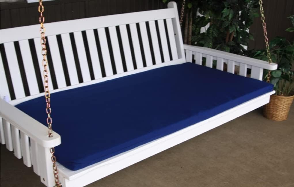 Furniture Barn USA 6' Swing Bed Cushion, 2" Thick, Navy Blue