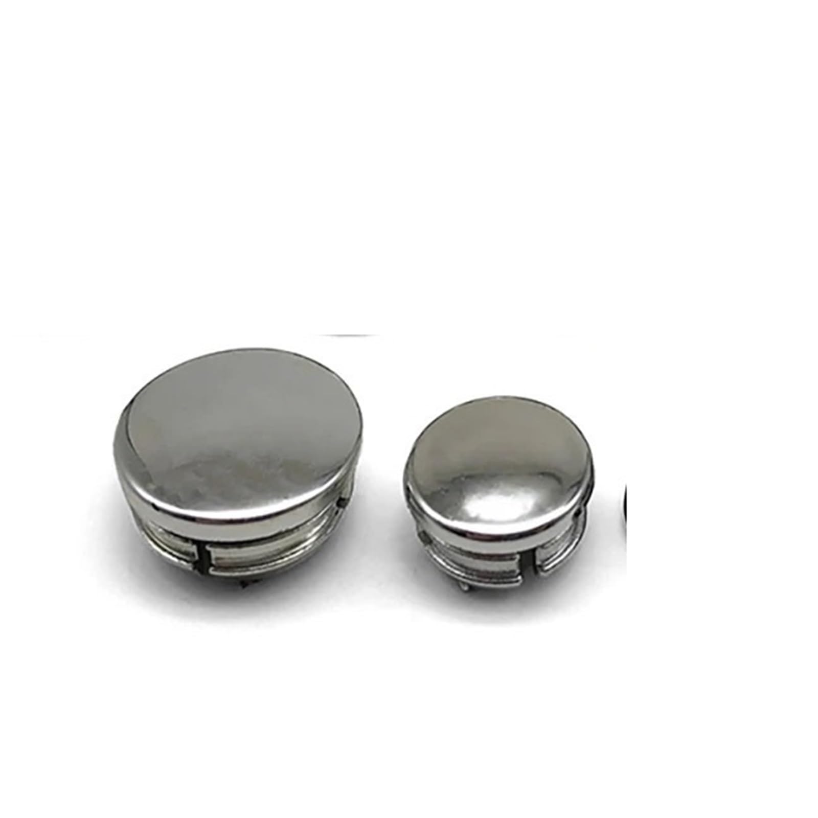 Dasjkdi Silver 22Mm Electroplated Plastic Plug Silver Round Pipe Plugs Bung Insert Stopper Stainless Steel Tube Blanking End Cover Caps For Plumbing Systems