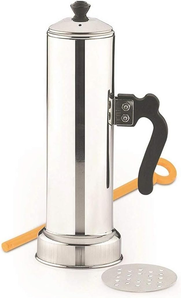 Nakshathra Stainless Steel Puttu Maker/Puttu Kodam with Lid - 1 Unit (16cm)