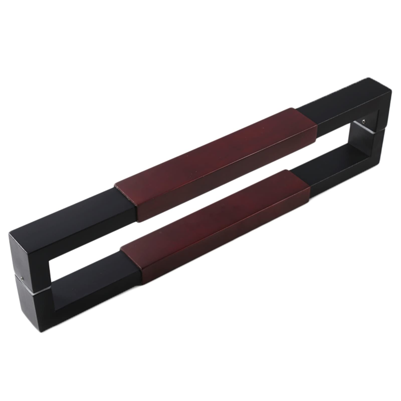 CWCQGH Black Barn Sliding Door Pull Handle for Glass/Wood Door,15.7" 24" 31" 39" 47" 59" Double Sided Push Pull Bar Handle,Office Shop Large Gate,A-42.5cm/1.4ft