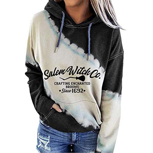 Fashion Women's Sweatshirts Fuuny Graphic Hooded Contrast Sweatshirt Hooded Tops Long Sleeve Hoodie for Teen Girls