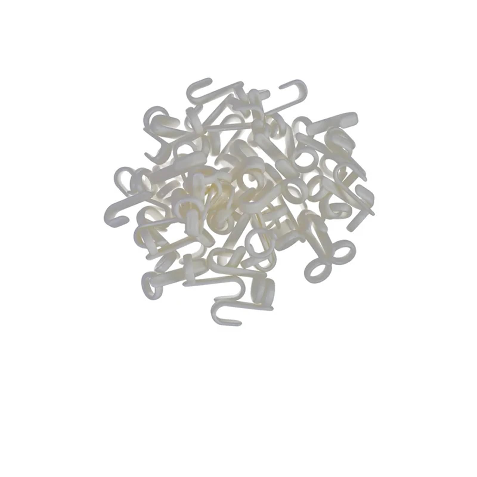 Hangers for Clothes Space Savers 300pcs Clothes Rack Wardrobe Hanging Hanger Connection Hook Space Saving(White)