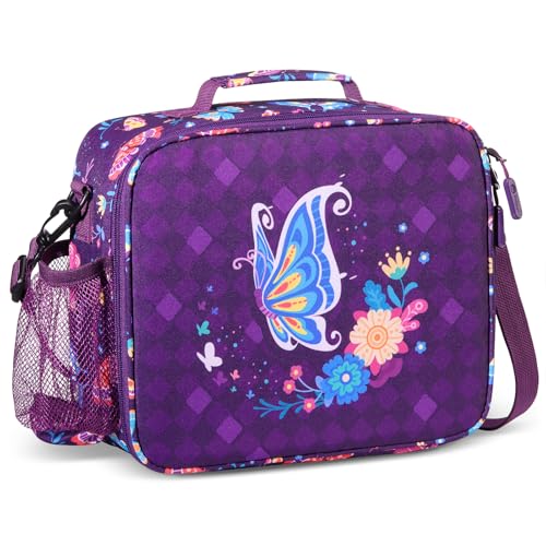 rockpapa Kids Lunch Bag for Kids with Strap, Waterproof, Stain & Oil-Resistant, Insulated LunchBag, Reusable Lunch Tote Bag Holds Lunch Box, Water...