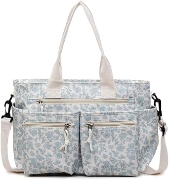 Cherry Tote Bags for Women - Coquette Handbag Large Capacity Cherry Crossbody Work Tote Purse Nylon Shoulder Bag