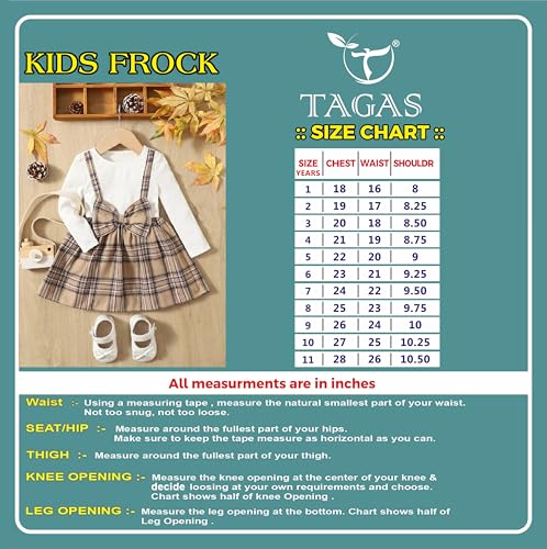 Image of TAGAS Dress for Girls II Baby Girl Dress, Frock Girls Infants Casual wear for Kids Dresses and Jump Suite Round Neck Full Sleeve Dress for Girls (KD-137)