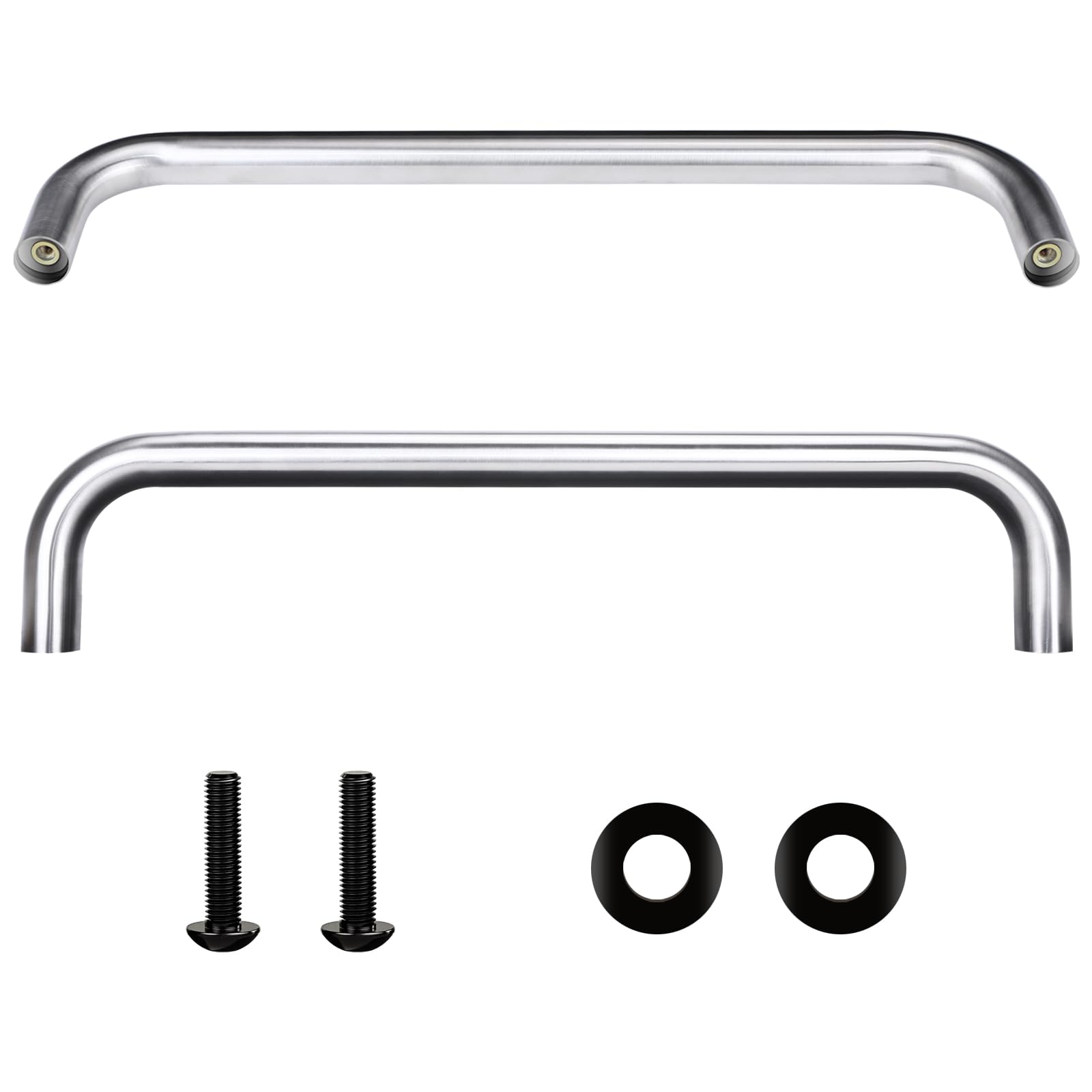 Grill Handle for Traeger Grills Pro 780, Grill Handle Replacement for Traeger Grill Door Handle ,Wood Stove Handles Replacement Parts for Traeger Grills, Stainless Steel Grill Accessories,Silvery