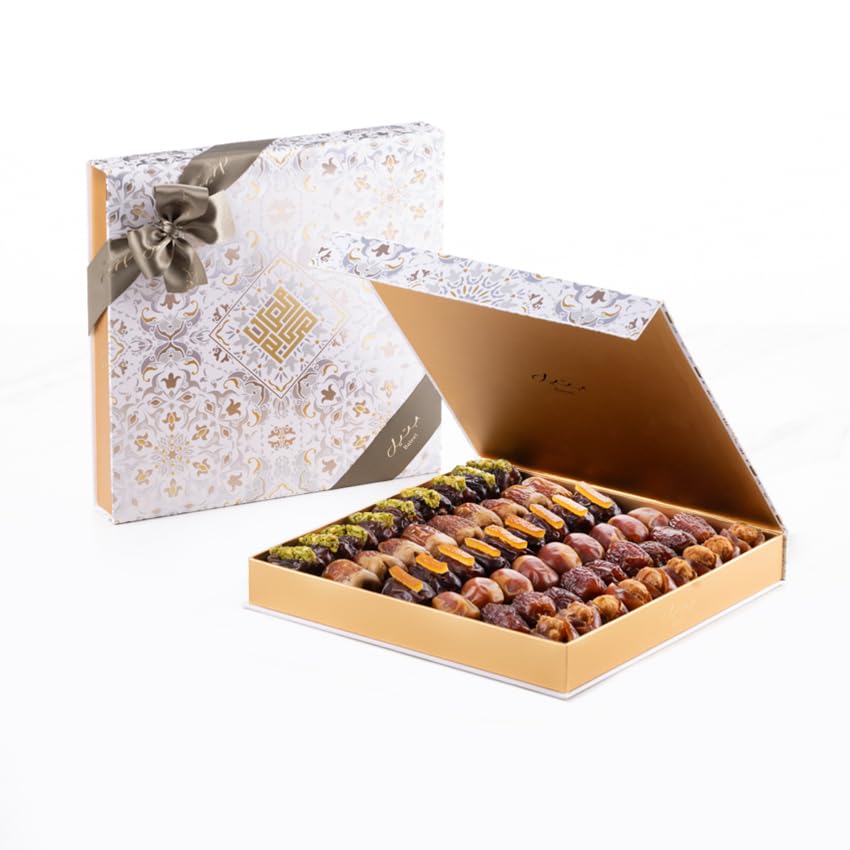 Bateel Hiba Ramadan Gift Box With Assorted Dates - Medium Size. Luxury Date Gift