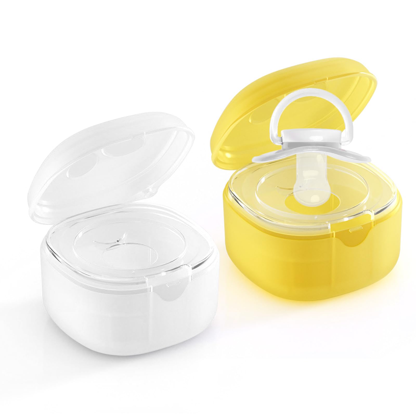 6 Scatolette Portaciuccio Trasparenti - Con Cordino, Senza BPA, Impermeabili, Per Viaggio E Casa - Foto 8