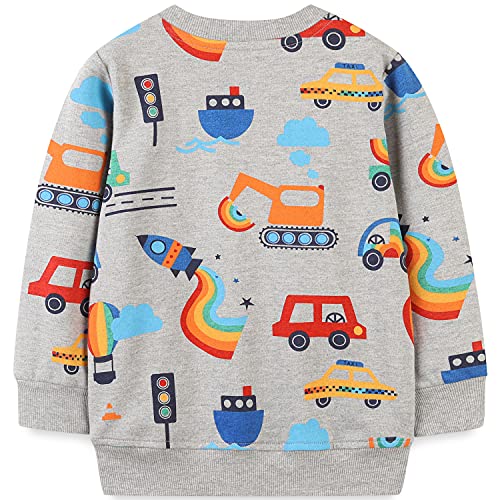 Image of Baby Toddler Boy's Cotton Crewneck Sweatshirt Christmas Clothing 1-7Y