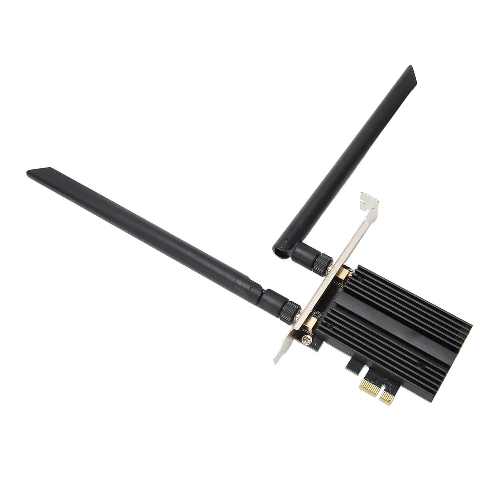 Bewinner Karta Bewinner WiFi 6E PCIe do Komputera PC, Bluetooth 5.2, 6 GHz/5 GHz/2,4 Tri-Band do 2400 Mbps, Układ AX210, Podwójna Antena, Zabezpieczenia WPA3, dla 10/11 64Bit