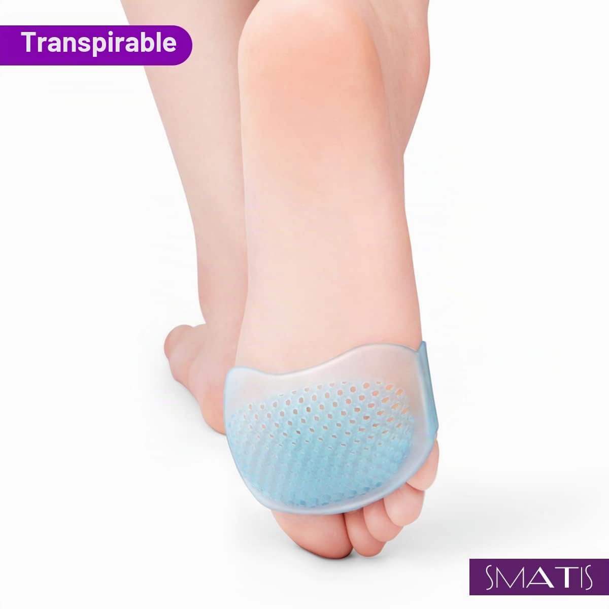 Almohadillas de metatarsiano para mujeres y hombres, 8 almohadillas de bola de pie para metatarsalgia Neuroma Mortons Pads Atrofia Sensaciones de ardor Alivia el dolor