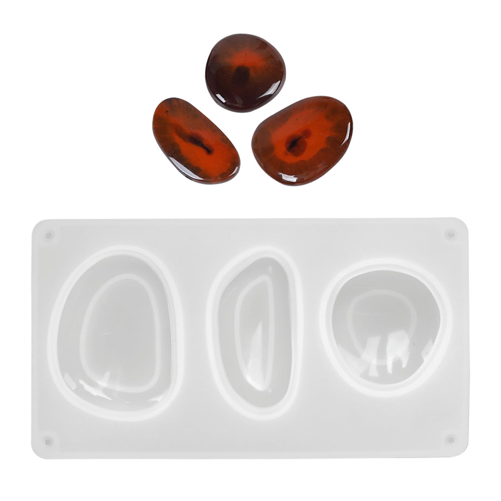 NEWFT Easy Releasing Silicone Mold Handmade Pendant Making Silicone Texture Suitable for Crafting Geometric Stones