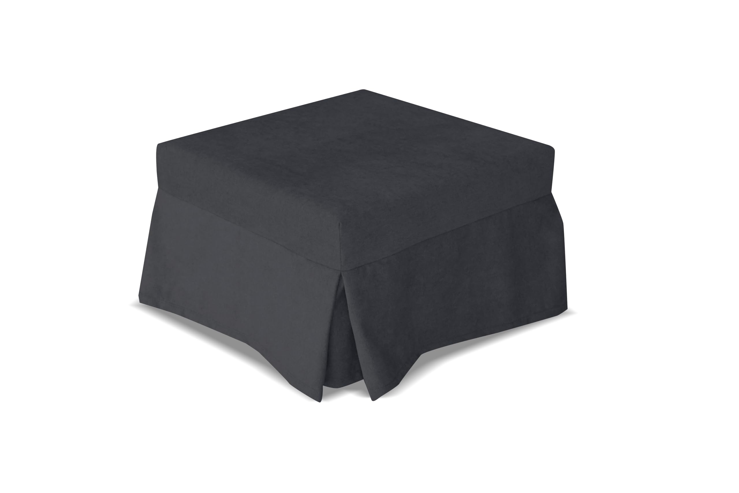 Nuvole di Sonno- Pouf Letto Reverso con Materasso in Waterfoam Alto 11 cm, Tessuto Sfoderabile e Lavabile, Rete Ortopedica Pieghevole, Salvaspazio per Camera e Soggiorno, Design Moderno Made in Italy