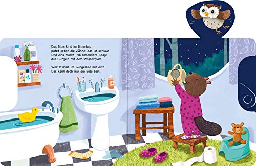 Schuhu, schuhu, nun schlaf auch du!: Schieber und 11 Sounds | Ein innovatives Schieber-Soundbuch für die Kleinsten ab 18 Monaten