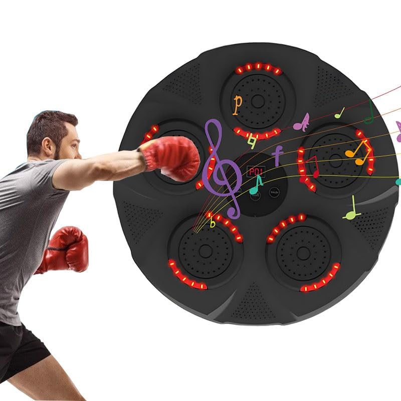 Lipzie Advanced Smart Electronic Punching Bag with Bluetooth Music Connectivity – Wall-Mounted Boxing Trainer for Professional Home Gym Training-picture-12