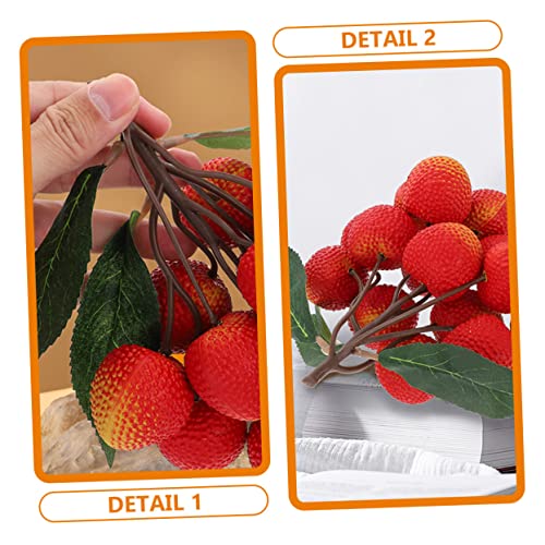 Yardwe Realistic Fruit Decor Pineapple Decor 10 Strings Artificial Longan Model Decoration Fruit Decor Blueberry Decor Foam Fruit Skewers Props Plants Decor Simulation Fruit #TOP3