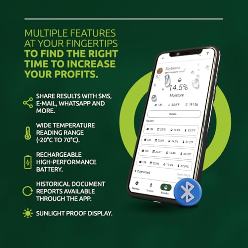 Motomco Grain Moisture Meter Motomco Connect Portable Grain Moisture Tester With More Then 70 Kinds Barley Corn Millet Oats Rice Sushi Rice Beans Soy Beans Wheat Sunflower Sorghum Rye thumb #3