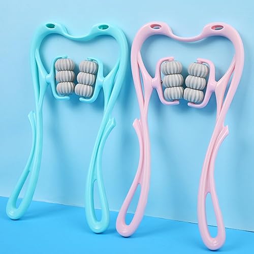 Miniatura 6 de Masajeador de cuello, masajeador de cuello con 6 bolas para aliviar el dolor de tejido profundo, masajeador de mano de cuello y hombros para cuello,