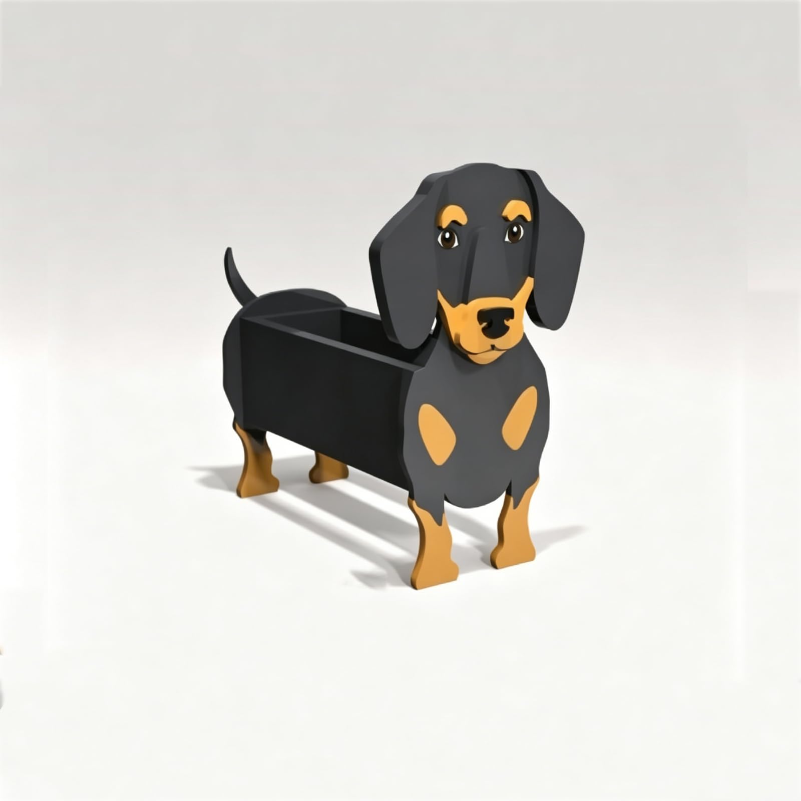 Laamiasm Succulent Cactus Herb Dog Planter for Dachshund – Perfect Shape Planter for Small Plants with Drainage Hole
