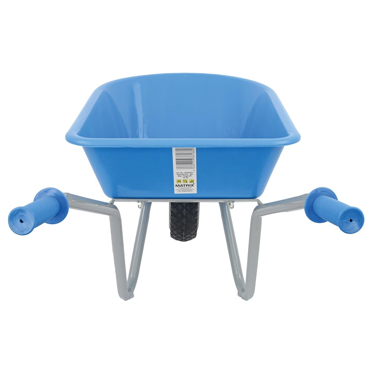 Matrix Brouette pour enfant de qualité supérieure - 40 kg - Roue en caoutchouc plein - Pour enfants à partir de 3 ans - Charge maximale : 40 kg - Légère, sûre et stable - Cadre monobloc - Poussette de