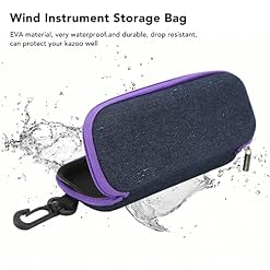Kazoo Housse de Transport EVA Zippered Kazoo Sac de Rangement avec Crochet - Les Beatles, Paul McCartney, John Lennon, RIngo Starr, George Harrison Kazoo Housse de Transport EVA Zippered Kazoo Sac de Rangement avec Crochet – Image 2
