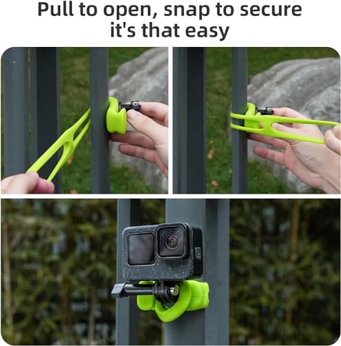 Soporte de tubo para GoPro e Insta360 con anillo flexible 6