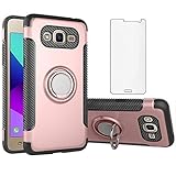 Phone Case for Samsung Galaxy Grand Prime J2 Prime with Tempered Glass Screen Protector Cover and...