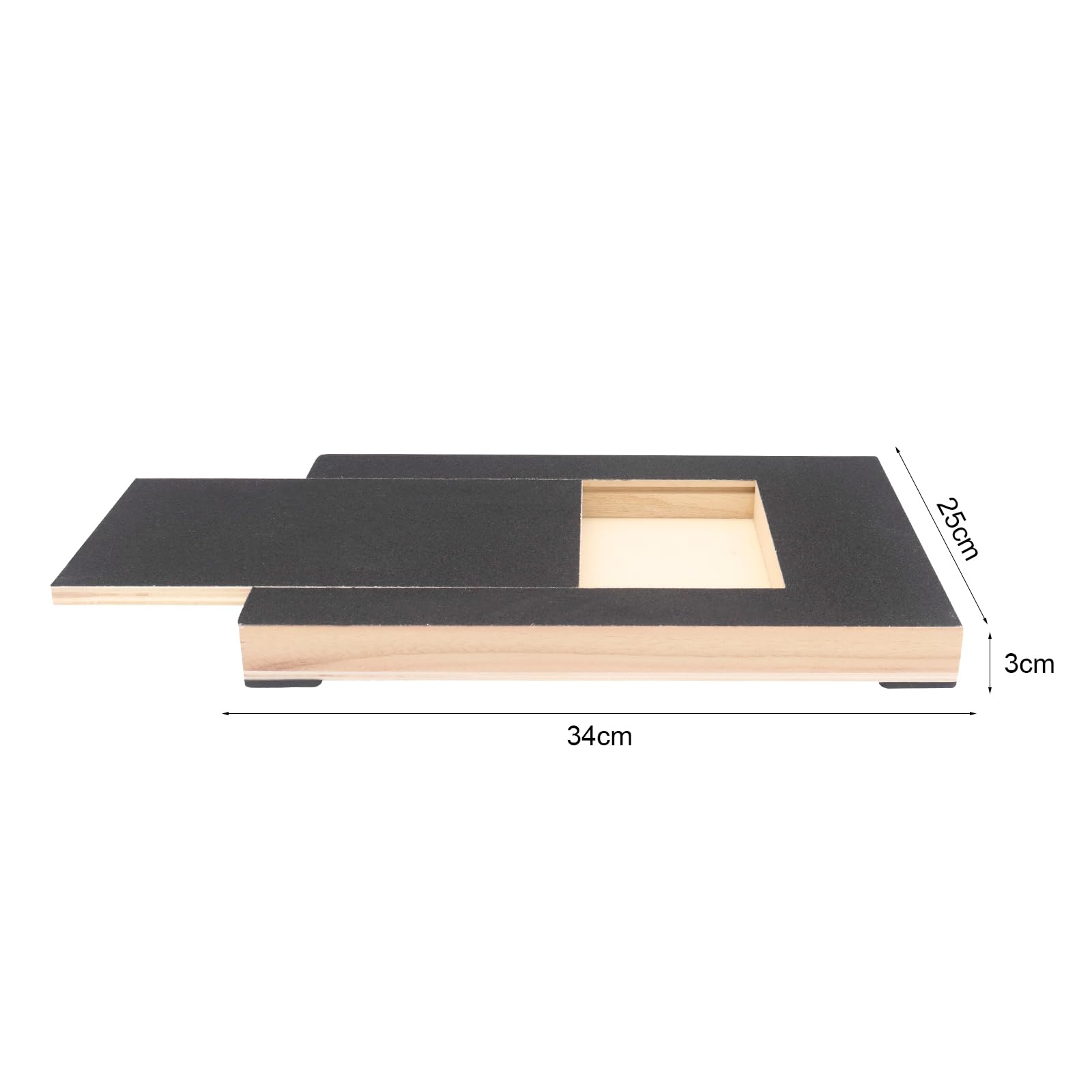 MoYouno Dog Nail Scratch Board File,Dog Claw Scratch Pad,Dog Scratch Pad with Treat Box,Wooden Nail File Board with Built - Image 2
