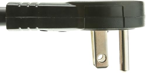 Miniatura 10 de Protector de sobretensiones de 6 tomas de corriente 15A 120V con enchufe giratorio plano, cable de alimentación de 10 pies, regleta de alimentación