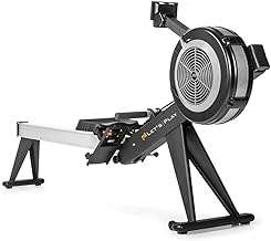 Lets Play LP-CONCEPT2 Commercial Air Rowing Machine for Home Gym Full Body Workout, Fitness Rower Machine with Multi Level Resistance for Cardio & Strength Training