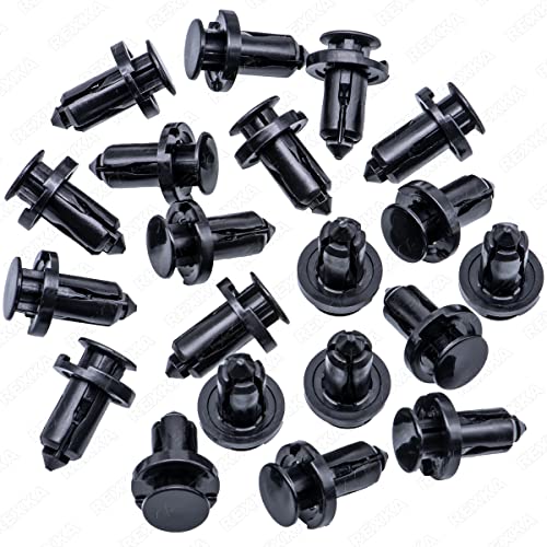 Rexka 20pcs Splash Shield Under Cover Mud Guard Wheelhouse Liner Bumper Cover Push Type Retainer Clip for Nissan 01553-09241 240SX Maxima Subaru Forester Impreza Legacy Outback STI Tribeca WRX