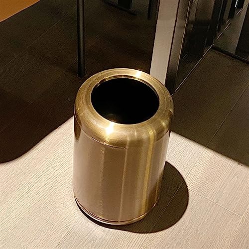 Caneca de basura de acero inoxidable para cocina sin tapa miniatura 7