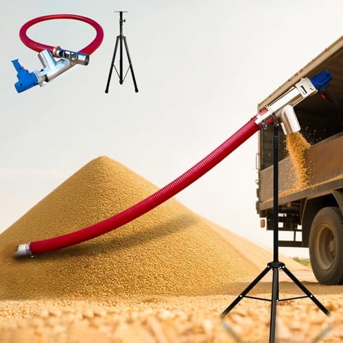 1500W Heavy-Duty Screw Conveyor for Agricultural & Construction Use - Efficient Powder Transfer Machine, 98in, Ideal for Factories & Farms, Durable Pellet Handling Equipment