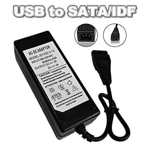 Cable Adaptador USB a IDE/SATA 12V/5V 2.5A miniatura 4