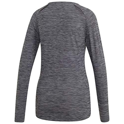 Adidas Women's Hi Lo Jersey, Black/Cloud White, Small #TOP1