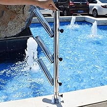 Rod Holder Triple Stainless Steel Boat Rod Holders Adjustable Vertical Tree Fishing Rod Holder with Base and 3 Tube for Fishing