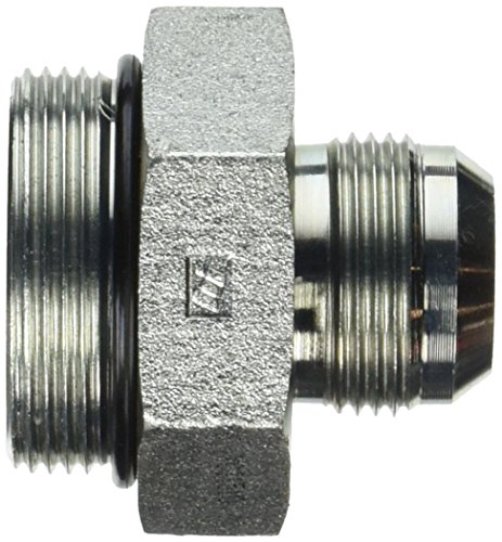 Image of Brennan Industries 6400-16-24-O Steel Straight Tube Fitting, 1-5 /16 inch-12 SAE x 1-7 /8 inch-12 SAE ORB Thread, 1 inch Male JIC x 1 inch Male O-Ring Boss