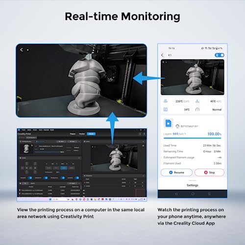 Miniatura 2 de Creality Oficial K1 Ai Cámara, Cámara De Calidad Hd, Filmación De Lapso De Tiempo, Visualización En Tiempo Real, Instalación Fácil: Monitoreo En Tiempo Real En Su Teléfono, Impresora 3d K1 K1 Max 3d