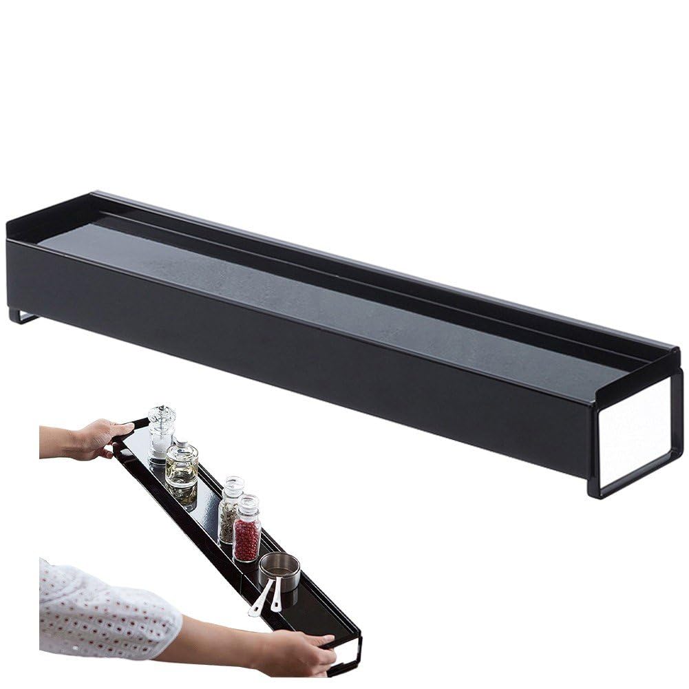 Hrippy Telescope Stove Back Rack Iron Stove Shelf Telescope Stove Shelf Kitchen Storage Holder Gap Covers Shelf
