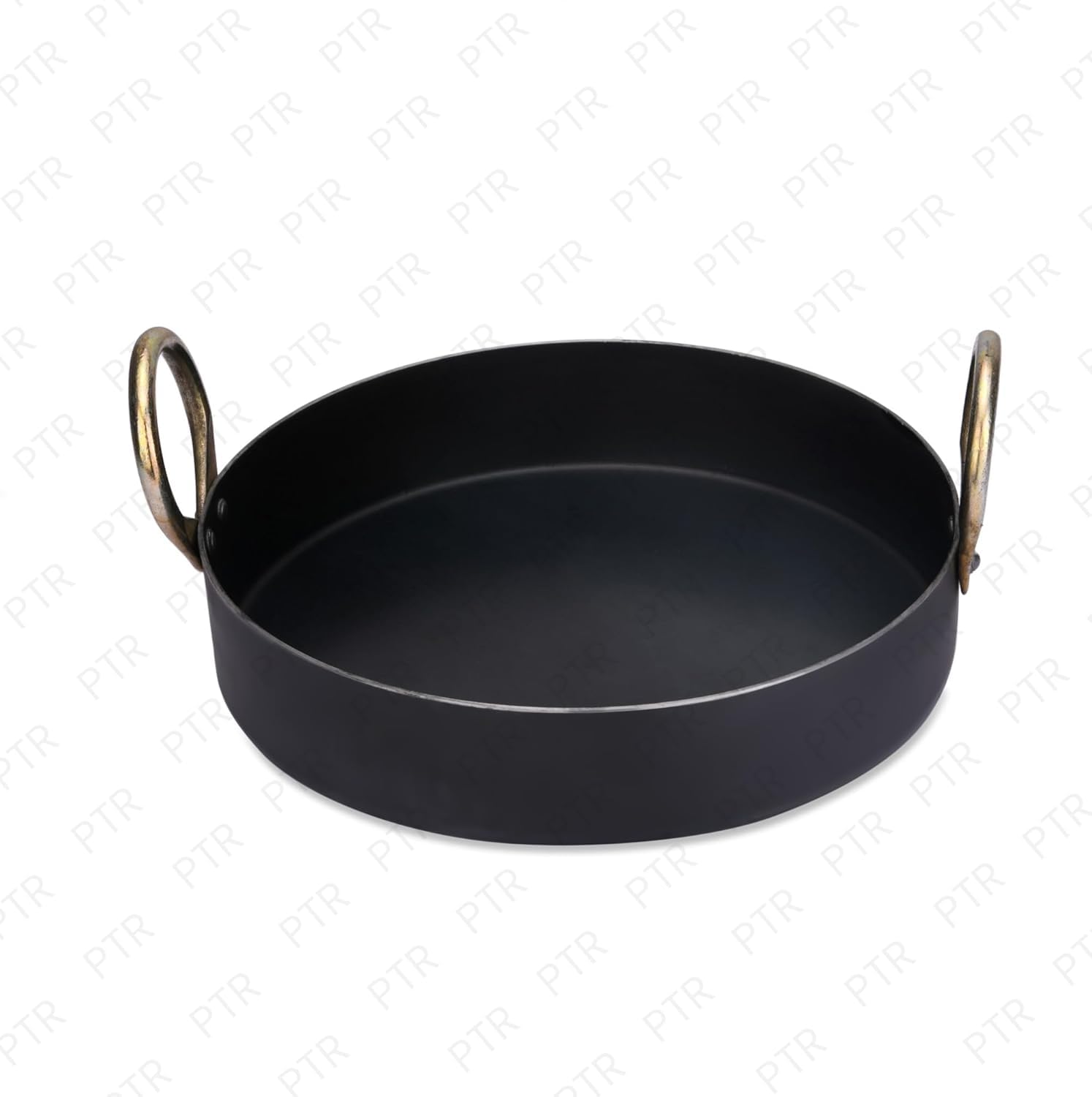 PTR Flat Kadhai Tai (8 Inch 900 Gram) for Jalebi Malpua Food Grade Iron Lohe Ki Kadai Multipurpose Pan Fry Pan Dal Tadka Gas and Induction Compatible Metal Spoon Friendly 20 Year Warranty-image-32