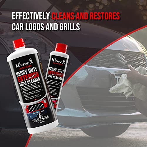 Compare WaveX Heavy Duty Car Exterior Trim Cleaner 5 kg Removes Browning Layer from Black